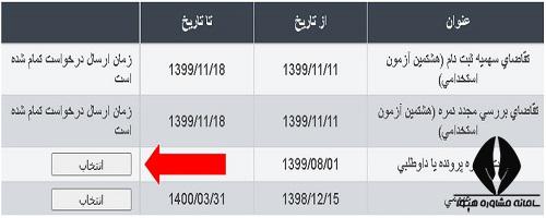 دریافت شماره داوطلبی و کد پیگیری آزمون استخدامی اجرایی 1400